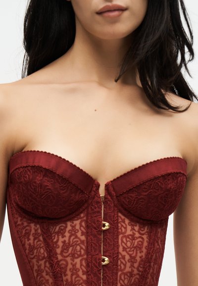 Agent Provocateur MERCY CORSET - Κορσές - burgundy