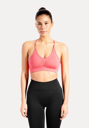 Smilodox SOLID SCRUNCH SPORT BH - Sport-bh met light support - rosa