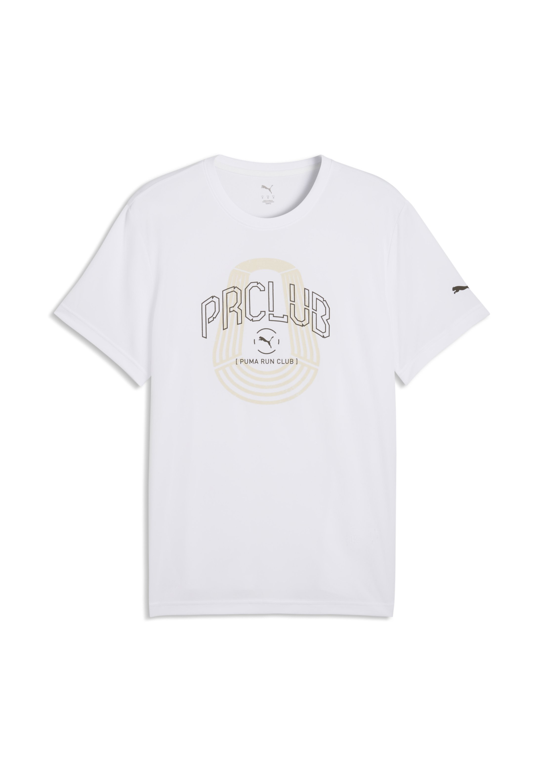 Puma RUN CLUB GRAPHIC - Sportovní tričko - white