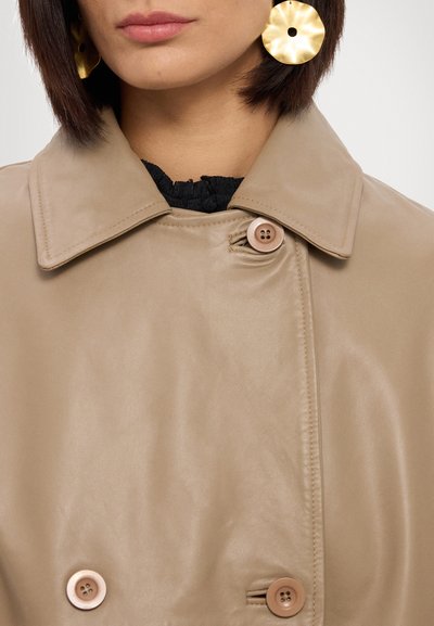 STUDIO ID JACKET  - Leren jas - nappa mud