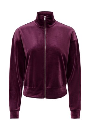 ONLY Play, ONLY PLAY JACKE ELSA SWEATJACKE - Sweat zippé - dunkelrot