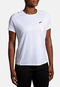 Brooks SPRINT FREE SHORT SLEEVE 2.0 - Spordi T-särk - white