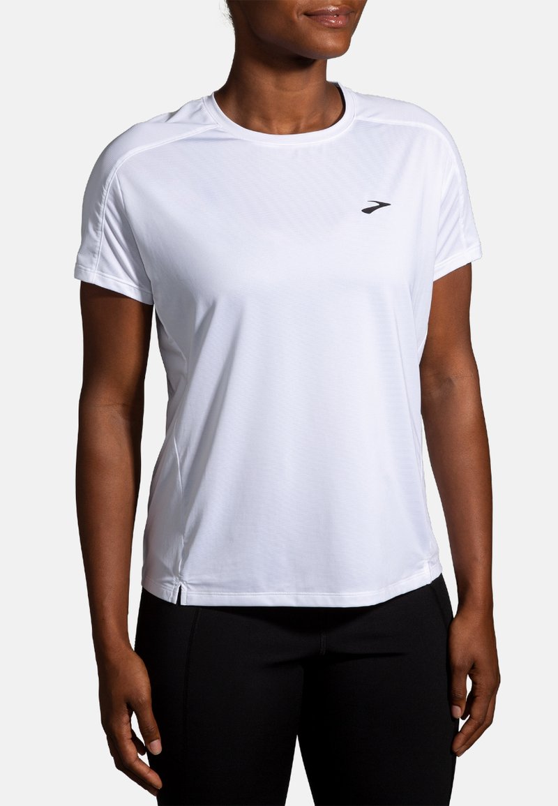 Brooks SPRINT FREE SHORT SLEEVE 2.0 - Spordi T-särk - white