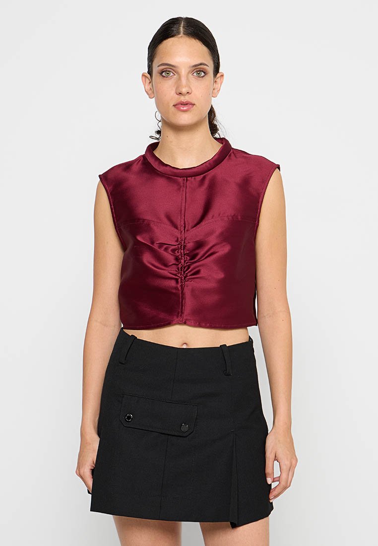 sandro Blouse bordeauxrood