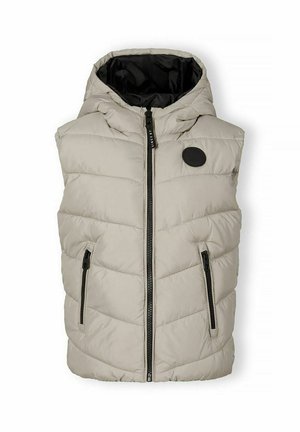 FIXED HOOD CHEST BADGE - Bodywarmer - light grey