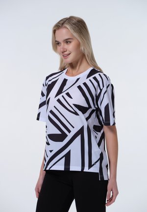 HELIGBY - T-shirt con stampa - weiss