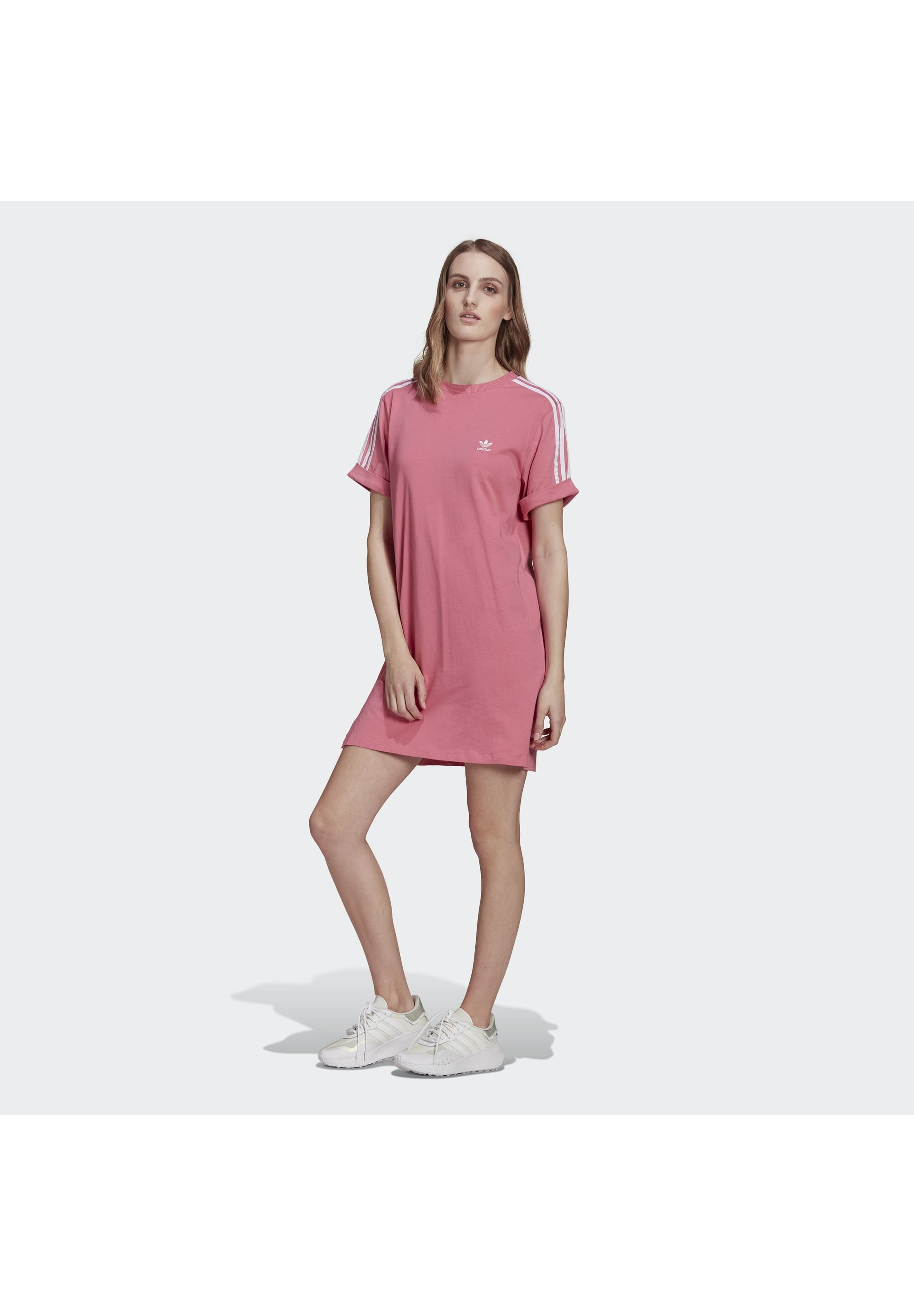 adidas t shirt dress pink adidas Soccer Inspired Graphic Dress - Pink