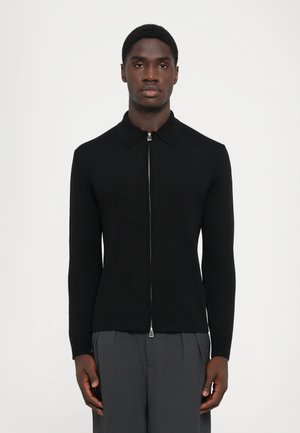 J.LINDEBERG KALEB ZIP  - Casaco de malha - black