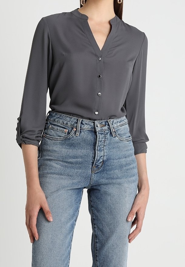 Dorothy Perkins Blouse - mottled dark grey