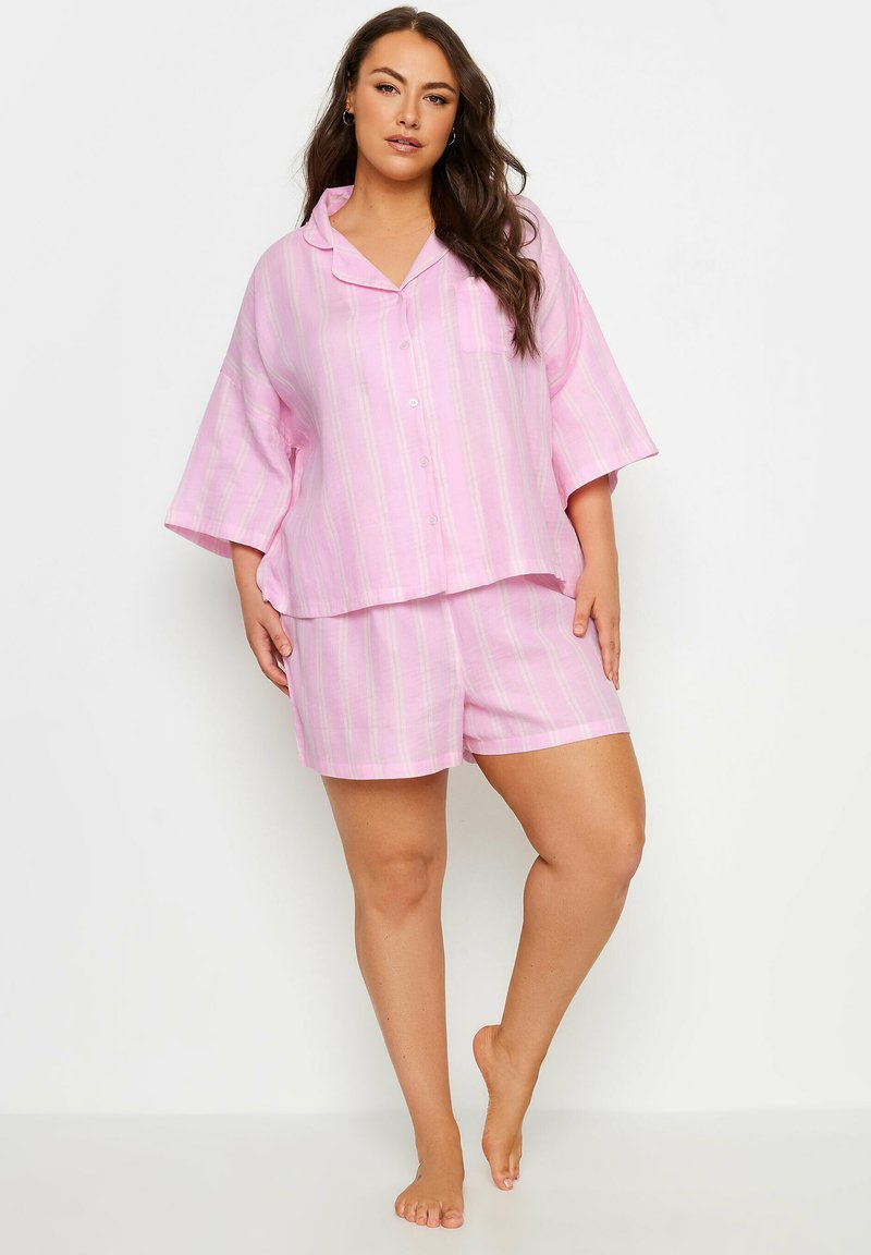 Yours Clothing STRIPED SET - Pyjama - pink