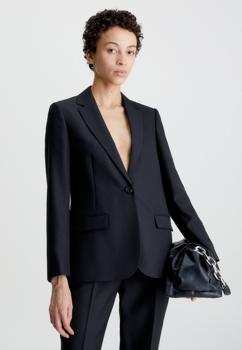 Calvin Klein ESSENTIAL TAILORED BLAZER Blazer black/schwarz