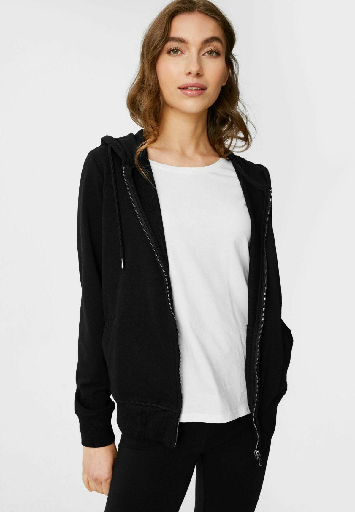 C\u0026A Sudadera con cremallera - black/negro - Zalando.es