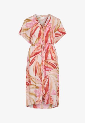 VILA, VILIMIA PRI V-NECK S/S MIDI DRESS/PB - Jurk - fiji floweraop:ola