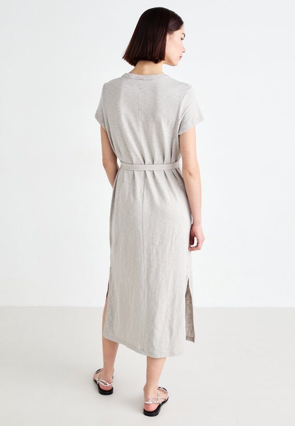 BELTED MIDI TEE DRESS - Jersey dress - frosty morning3