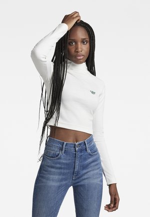 FOXY CROPPED SLIM L\S - Longsleeve - milk