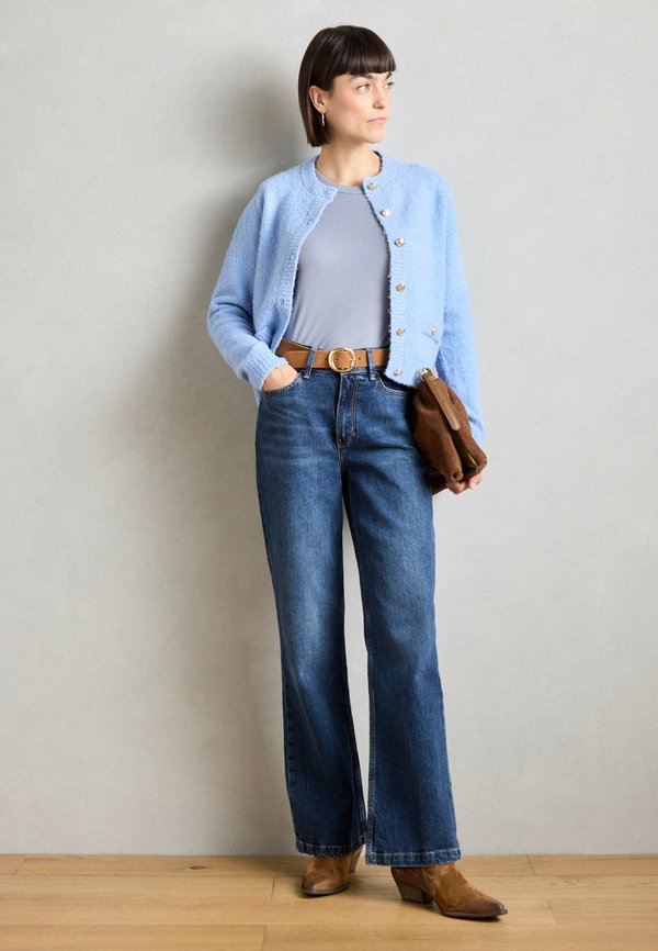 Cowboy/biker ankle boot - toffee2