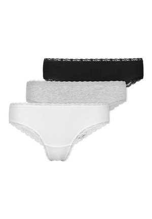 3PACK - Slip - mix weiß /hellgrau /schwarz)