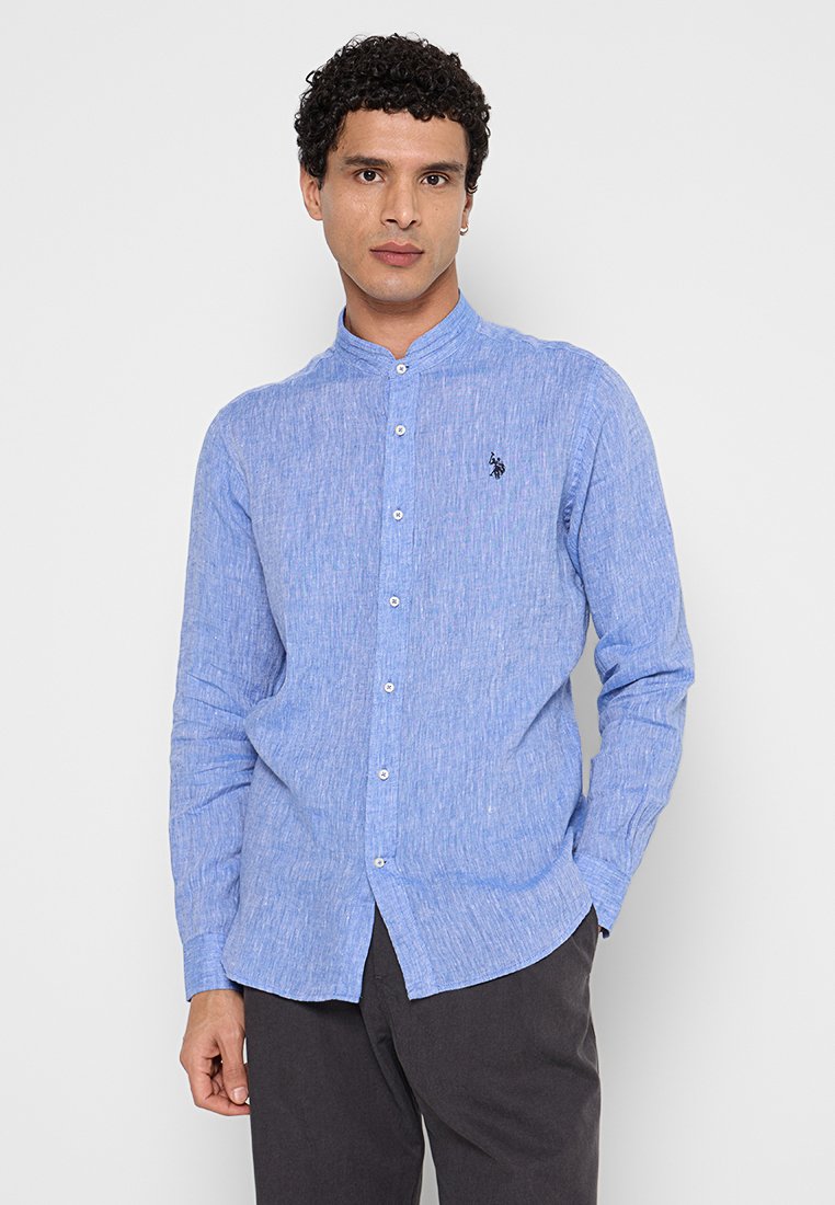 U.S. Polo Assn. Overhemd blauw gemêleerd