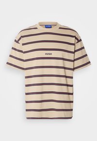 HUGO NISTRIPO - Triko s potiskem - medium beige