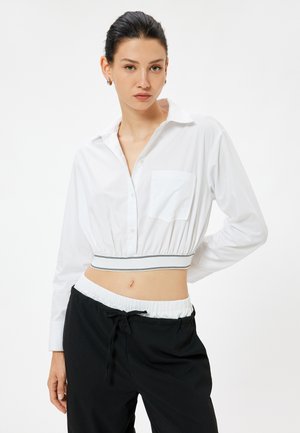 Koton CROP  - Skjortebluser - white