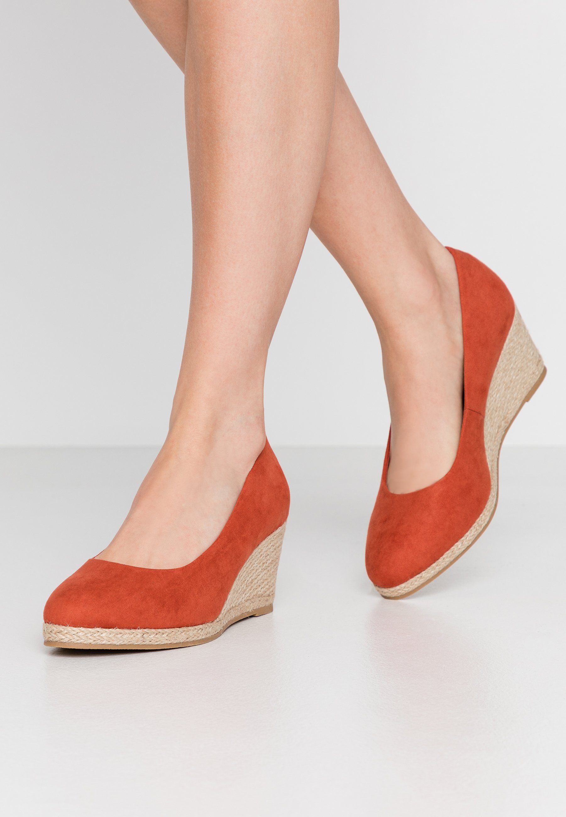 Evans WIDE FIT FYDE HESSIAN WEDGE SHOE - Kiler - spice Evans WIDE FIT FYDE HESSIAN WEDGE SHOE - Kiler - spice