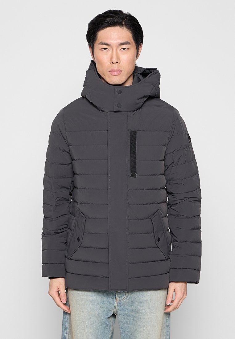 Moose Knuckles Gewatteerde jas grijs Moose Knuckles Gewatteerde jas grijs