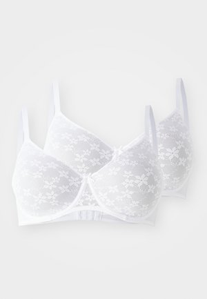 LASCANA PETITE FLEUR BY LASCANA MINIMIZER BRA 2 PACK - Bügel BH - white