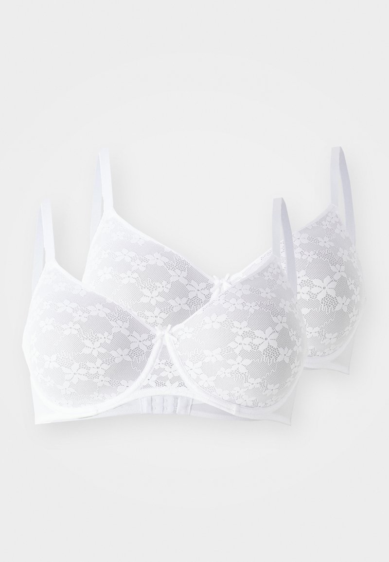 LASCANA PETITE FLEUR BY LASCANA MINIMIZER BRA 2 PACK - Bygel-bh - white