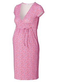 Noppies Dress Ankara Nursing 3/4 all Over Print Vestito, Peacoat-P590, 44 Donna