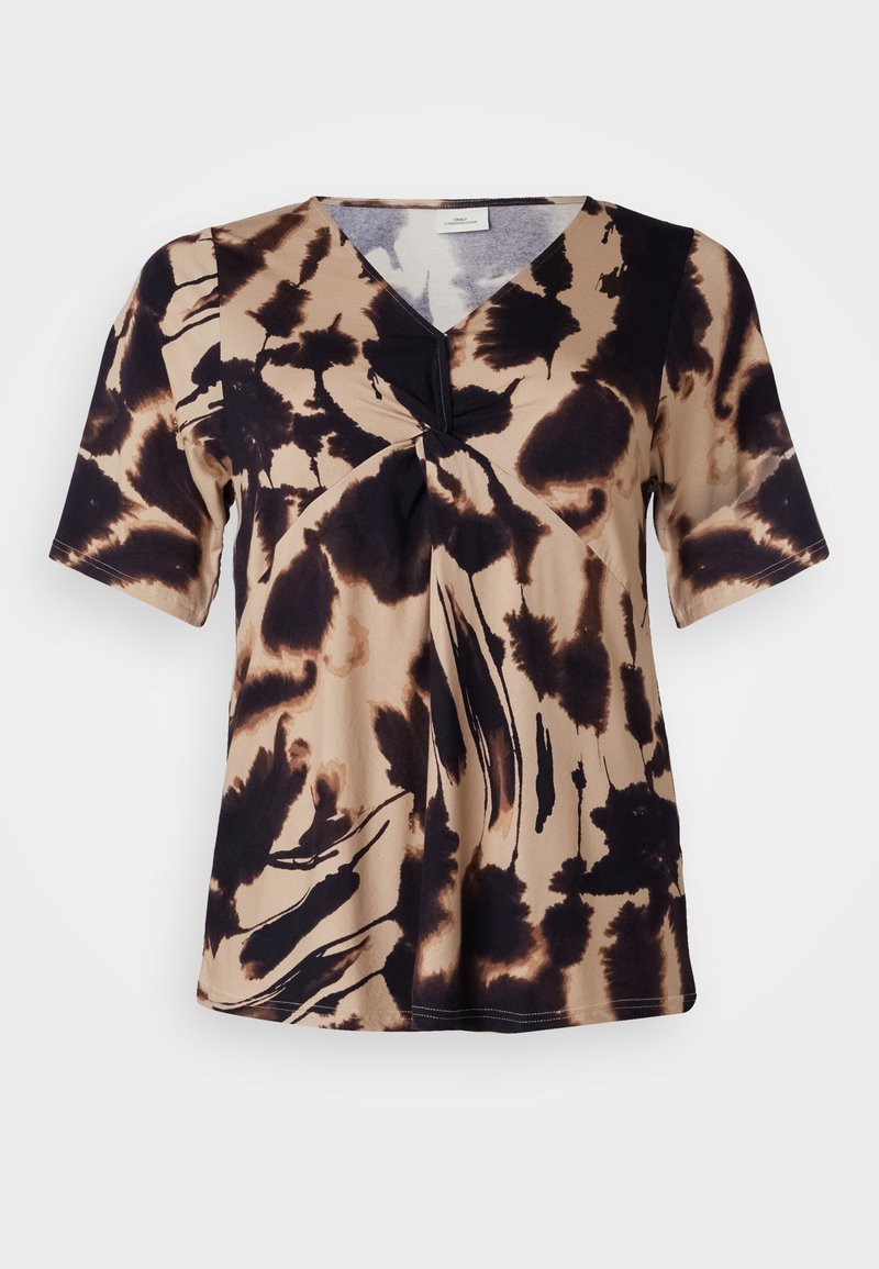 ONLY Carmakoma T-shirt print crème ONLY Carmakoma T-shirt print crème