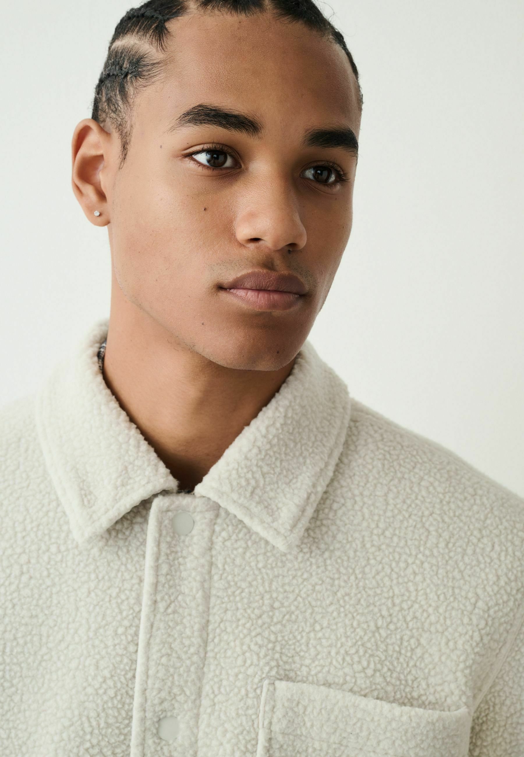 Next REGULAR FIT - Fleece jacket - ecru white/beige - Zalando