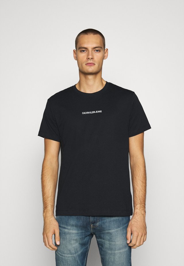 BACK INSTITUTIONAL TEE - T-shirt imprimé - black