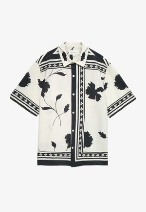 Marks & Spencer, FLORAL SHORT SLEEVE SHIRT - Chemise - black mix