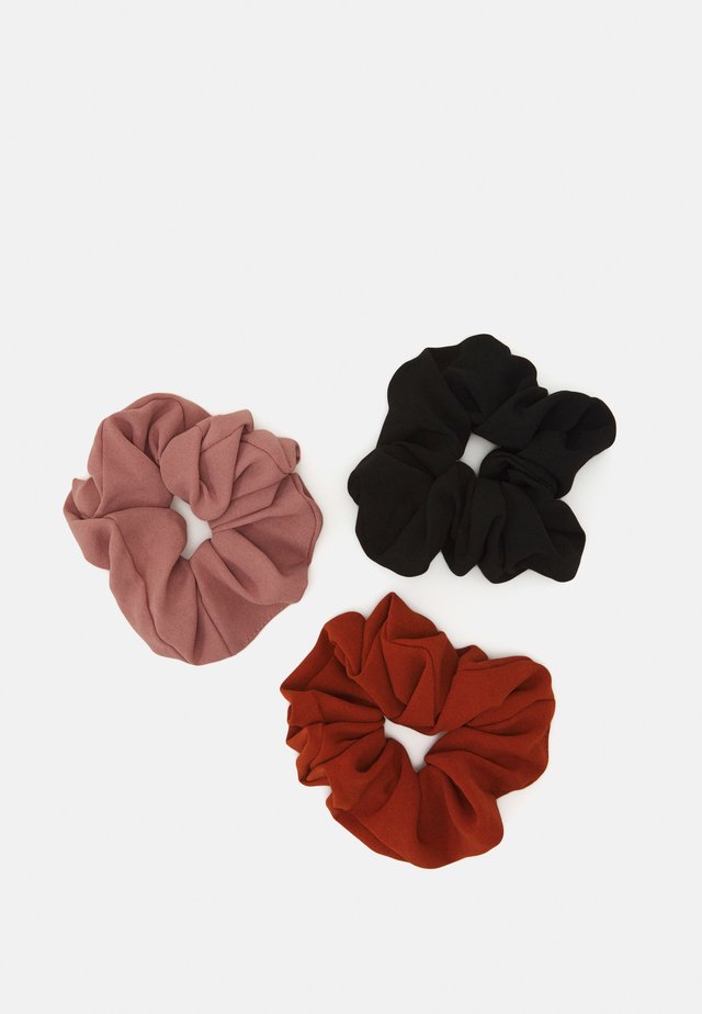 3 PACK - Hair Styling Accessory - black/light pink/orange