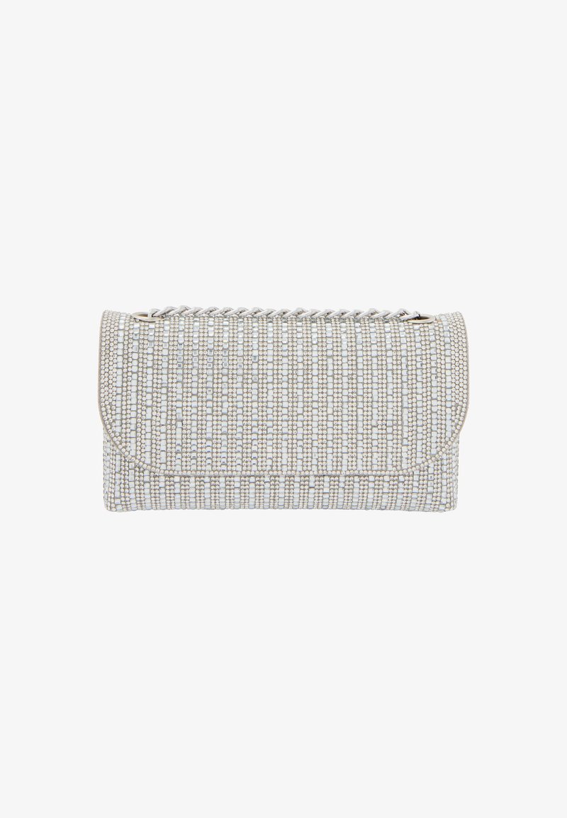 faina Clutch - silver coloured