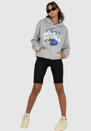 MJ Gonzales FRAUEN LADIES KISS X HEAVY OVERSIZED  - Sweat à capuche - grey