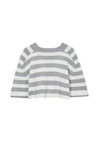 Calliope CROP A RIGHE  - T-Shirt print - grey