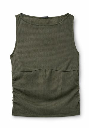 Tezenis, CRINKLE WITH WIDE SHOULDER STRAPS - Top - green