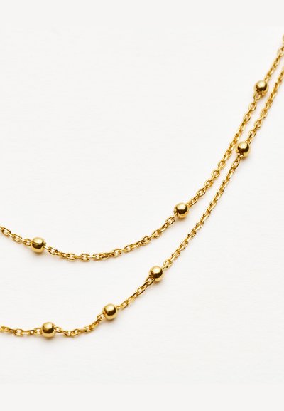 Missoma DOUBLE CHAIN NECKLACE - Nyaklánc - gold-coloured