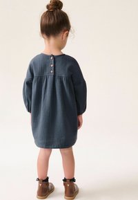 Next TEXTURED-REGULAR FIT - Denní šaty - navy blue bear character