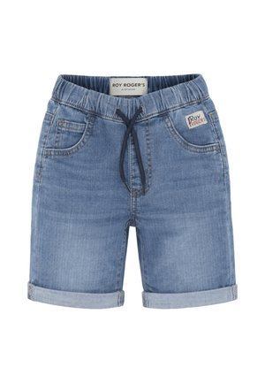 BERMUDA - Shorts di jeans - blu denim