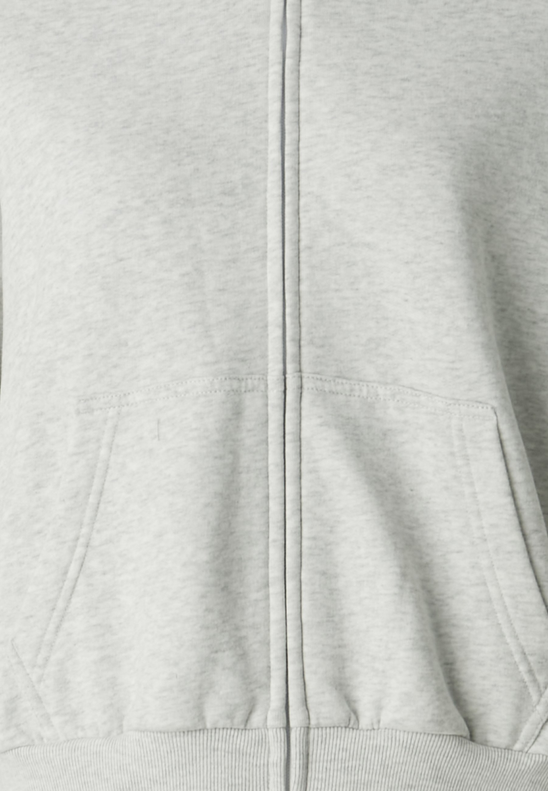 Hollister Co. BRANDED EASY - Zip-up sweatshirt - grey - Zalando