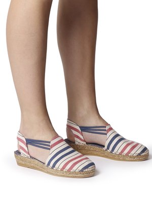 NORMA - Espadrile - dark blue/coral