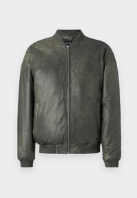 JACKET - Leren jas - black