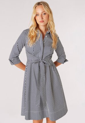 Apricot Blusenkleid - navy