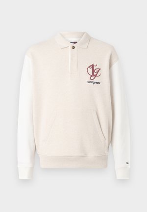 Tommy Jeans COLORBLOCK MONO RUGBY - Sweatshirt - oat marl