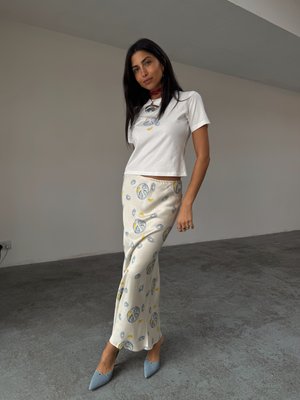 OYSTER DORRIS SKIRT - Maxiskjørt - white