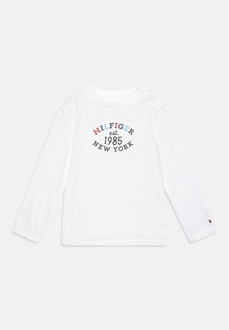 Tommy Hilfiger BABY MONOTYPE OVAL REGULAR TEE UNISEX - Hosszú ujjú felső - white