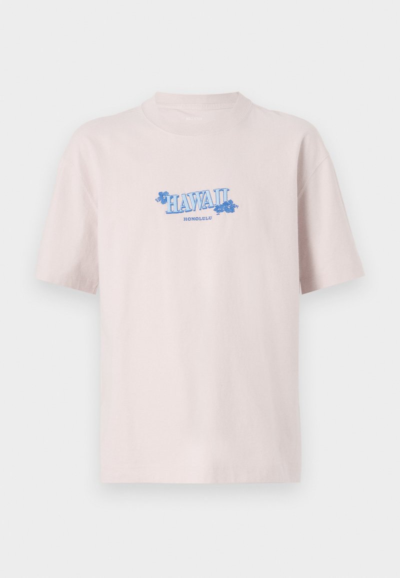Hollister Co. T-shirt print donkerroze