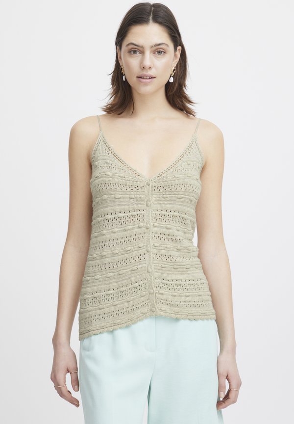 IRESTEL - Waistcoat - birch melange